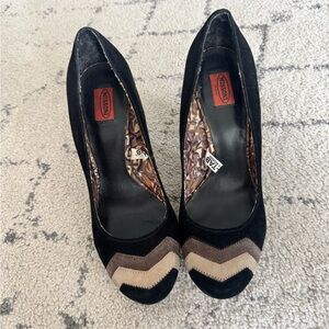 Missoni for Target Black Suede Chevron Accent Women's Pumps